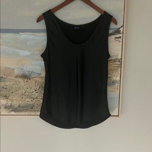 GAP Black Satin Sleeveless Blouse